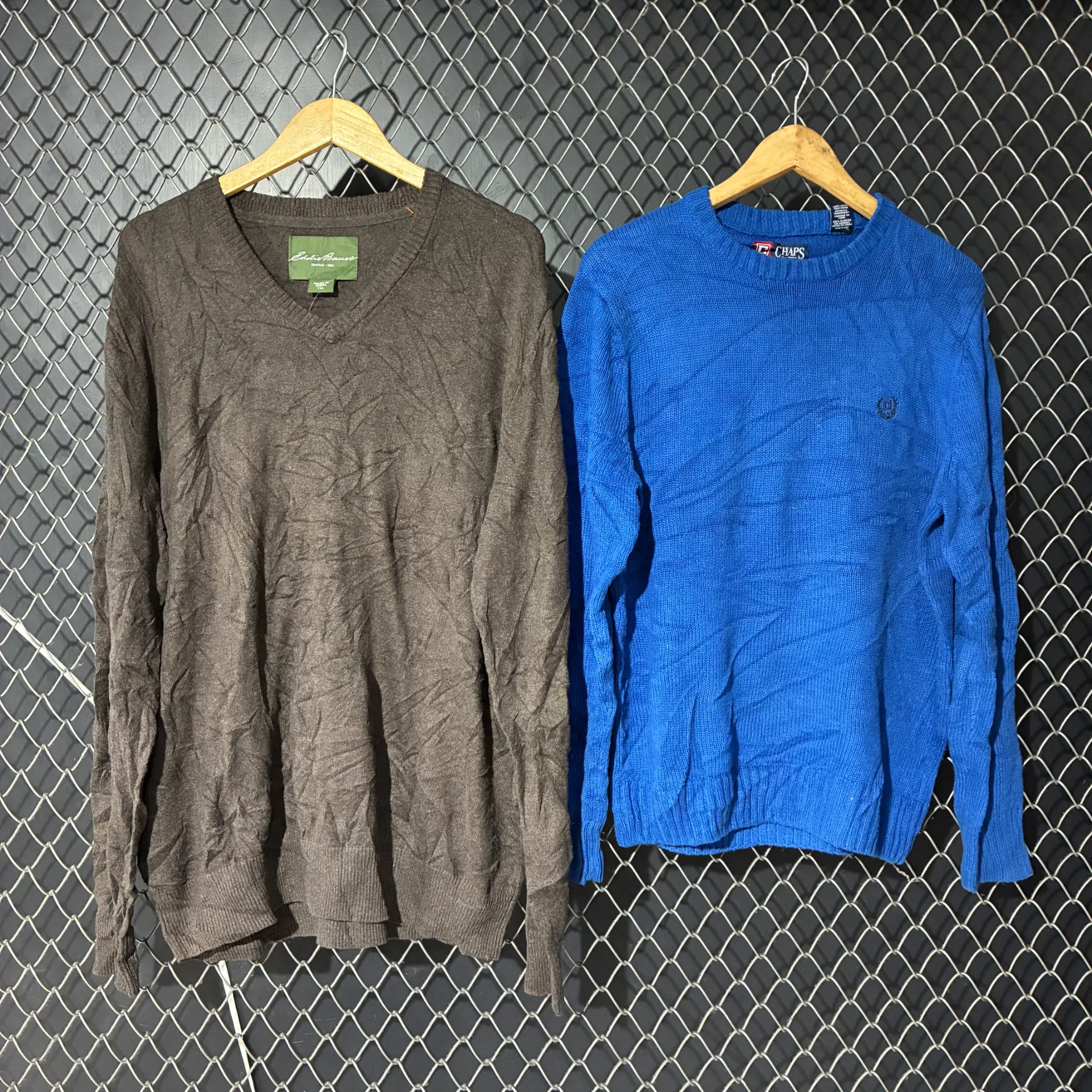 l.l bean,chaps branded mix sweater (fnc963)
