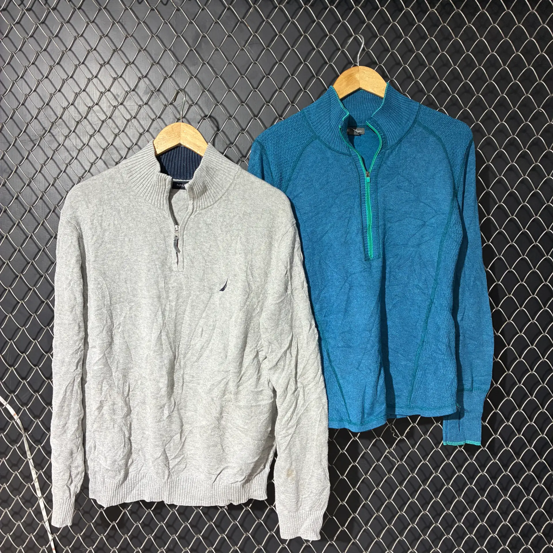 carhartt,nautica branded half zip knitwear (fnc960..