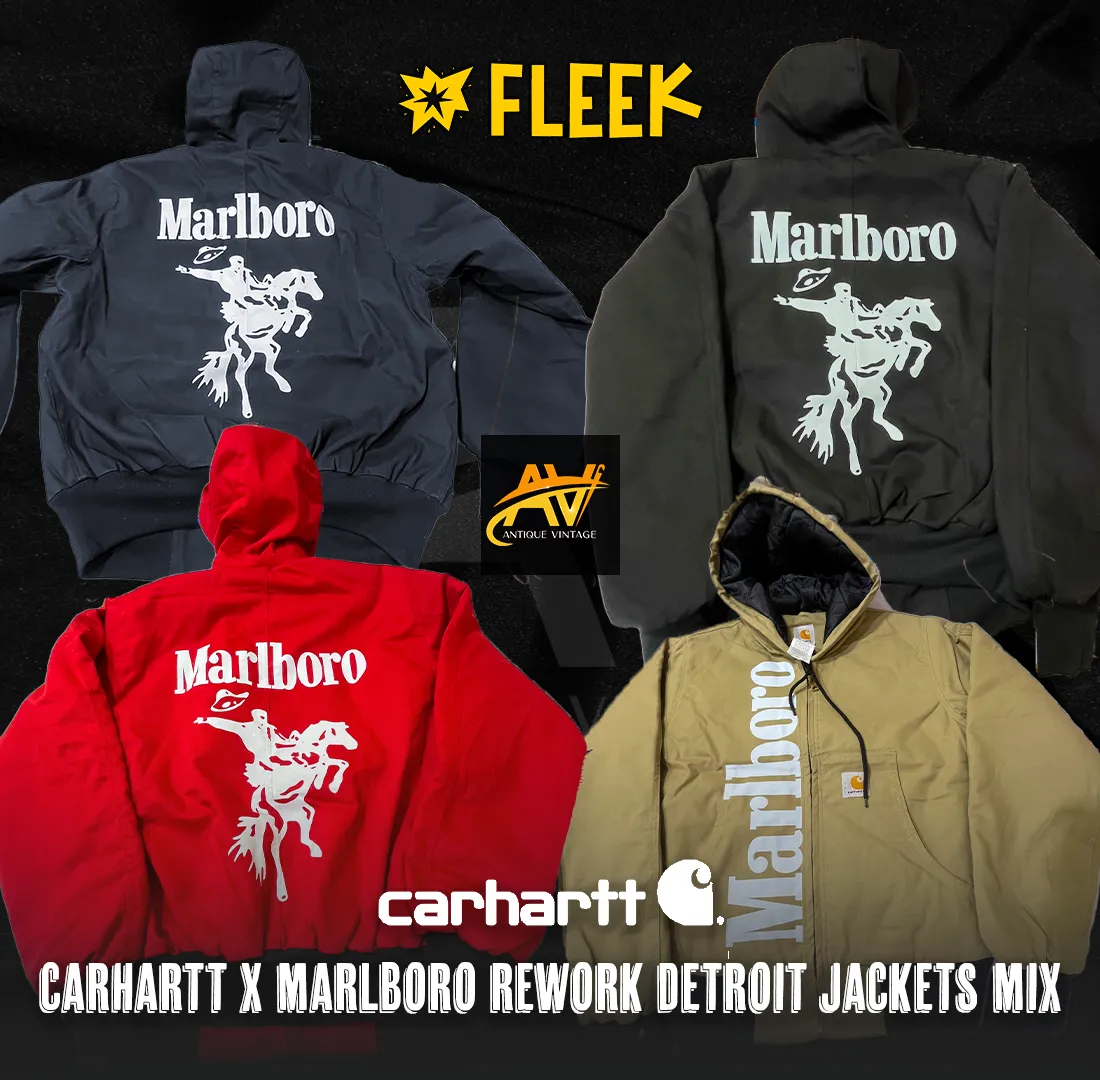 Carhartt x Marlboro Rework Style Detroit Jackets M..