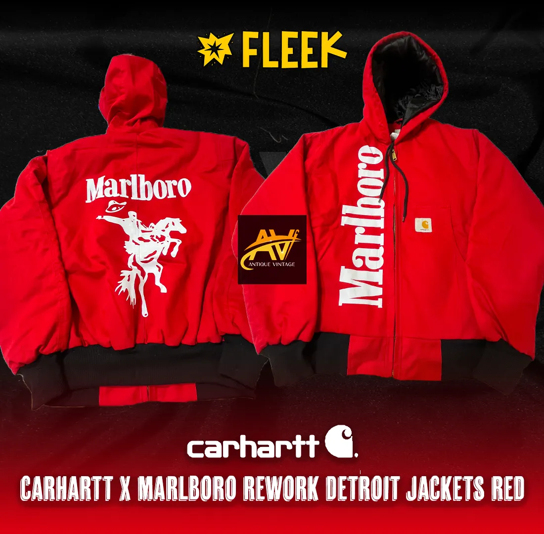 Carhartt x Marlboro Rework Style Detroit Jackets R..