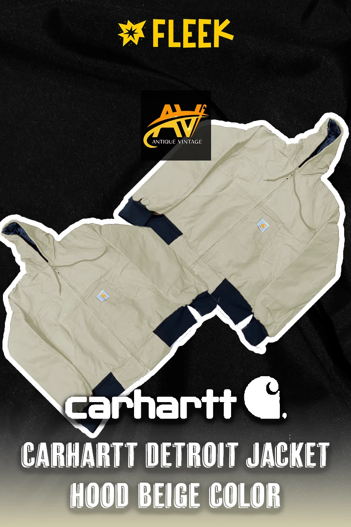 Carhartt Rework Style Detroit Hood Jacket Beige