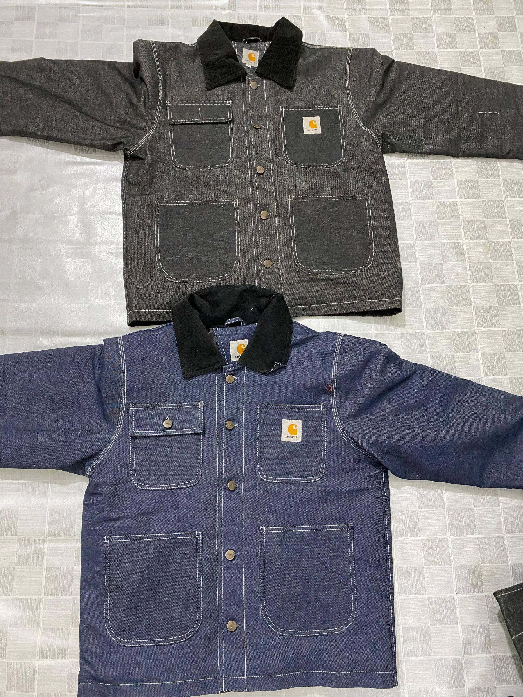Jaquetas rework de denim Detroit Carhartt Michigan..