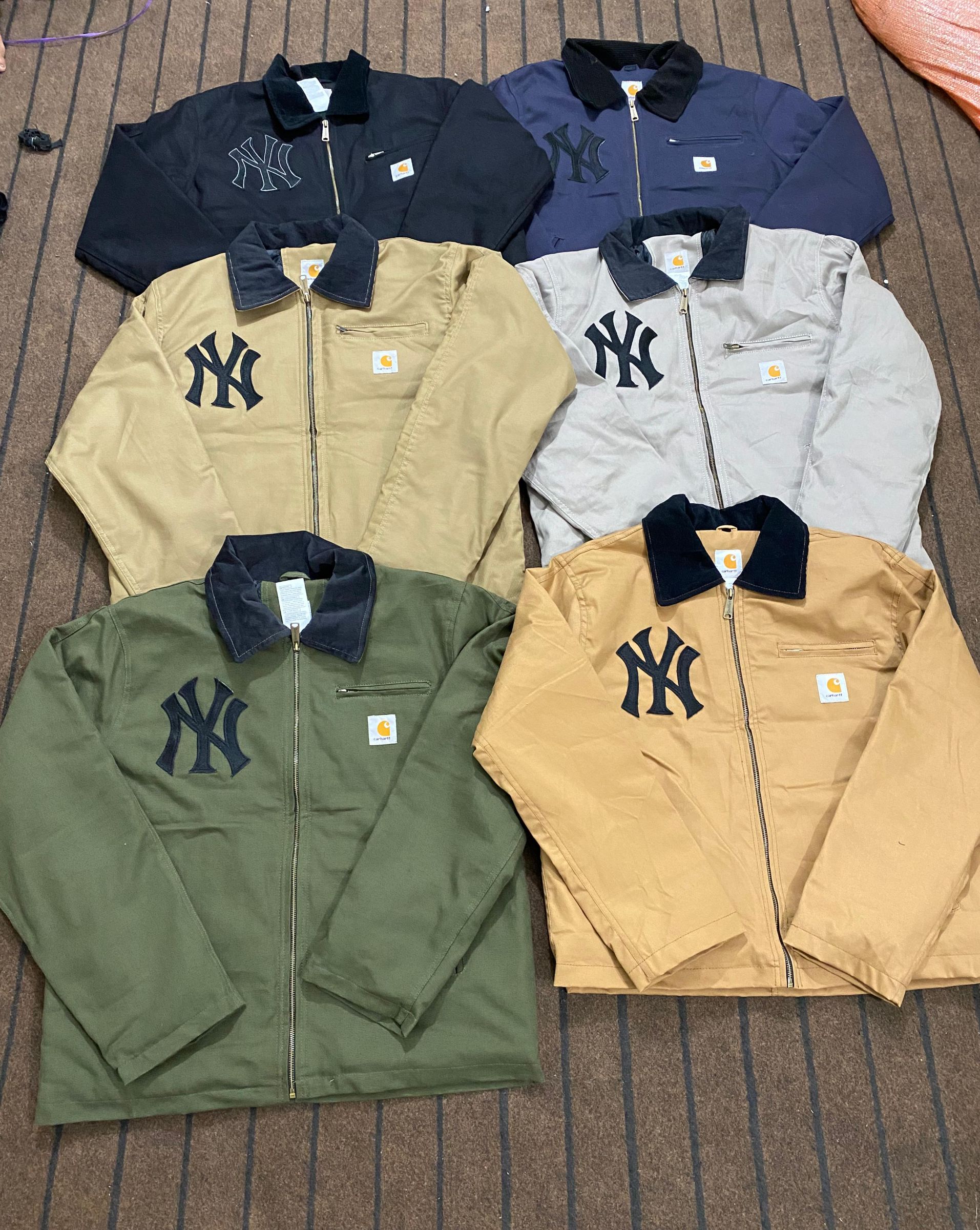 Jacket in stile Rework di Carhartt X NY (Yankees) ..