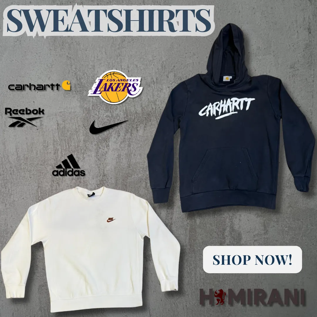 mix de roupas de moletom de marcas variadas