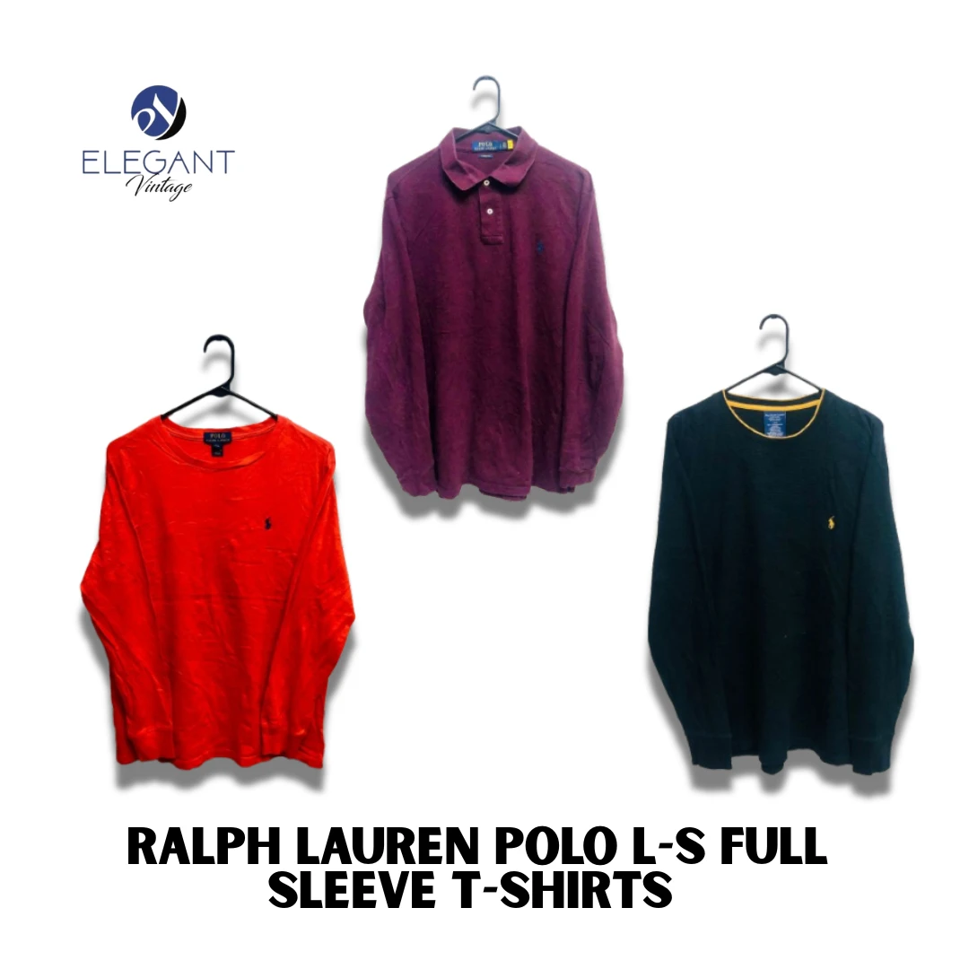 ralph lauren polo t-shirts à manches longues - evm..