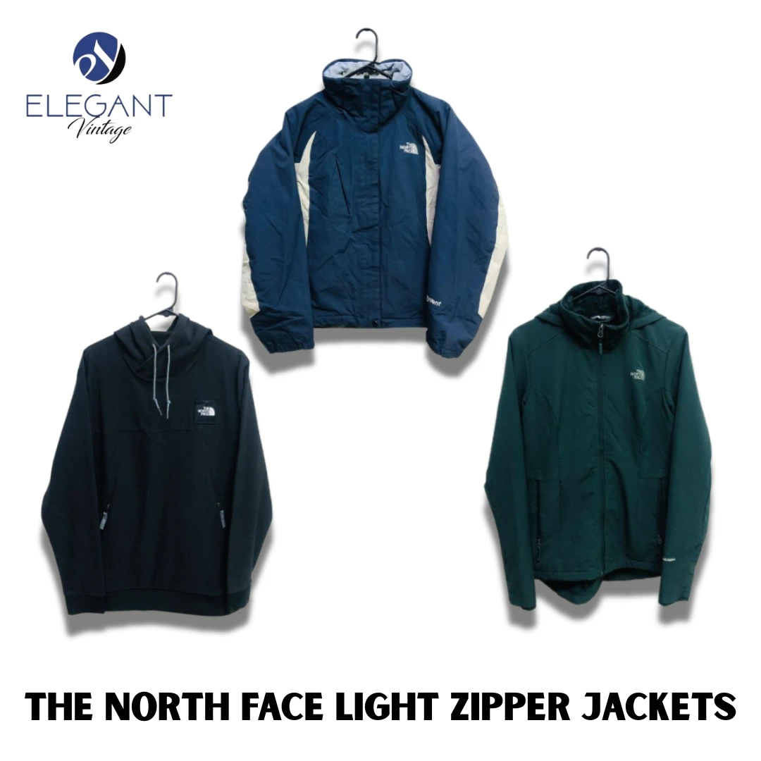 the north face light zipper jackets - evm0179