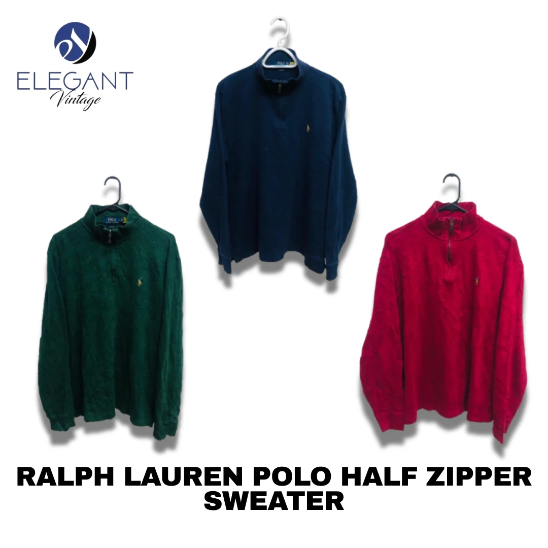 ralph lauren polo 1/4 zip sweaters - evm..