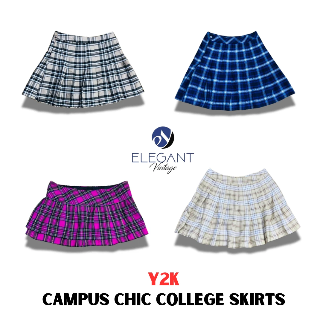 gonne da college in stile y2k campus chic - ev1103