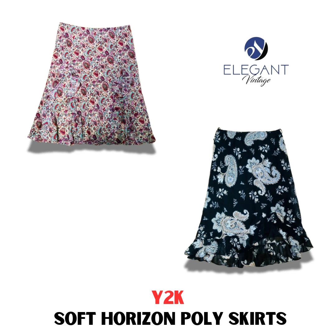 y2k soft horizon poly skirts - ev01110