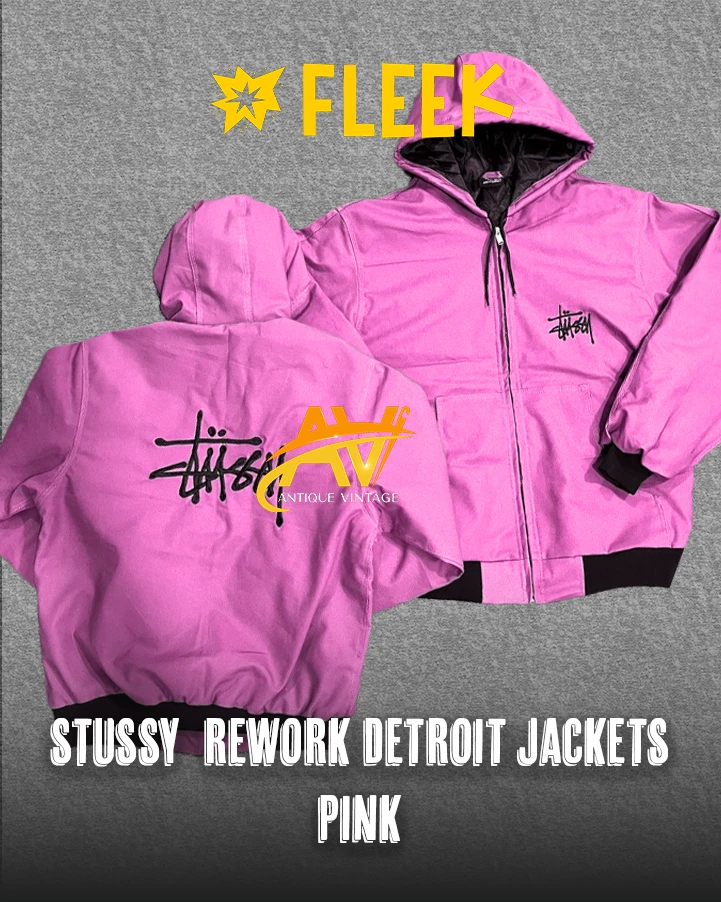 giacche attive colore rosa stile riadattato stussy