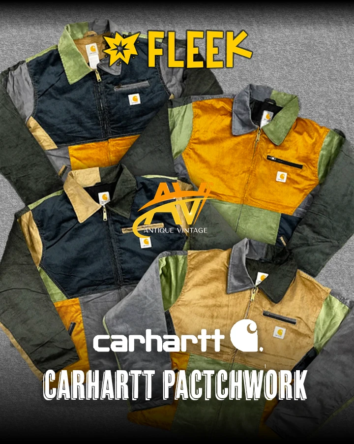 carhartt rework style patchwork jackets
