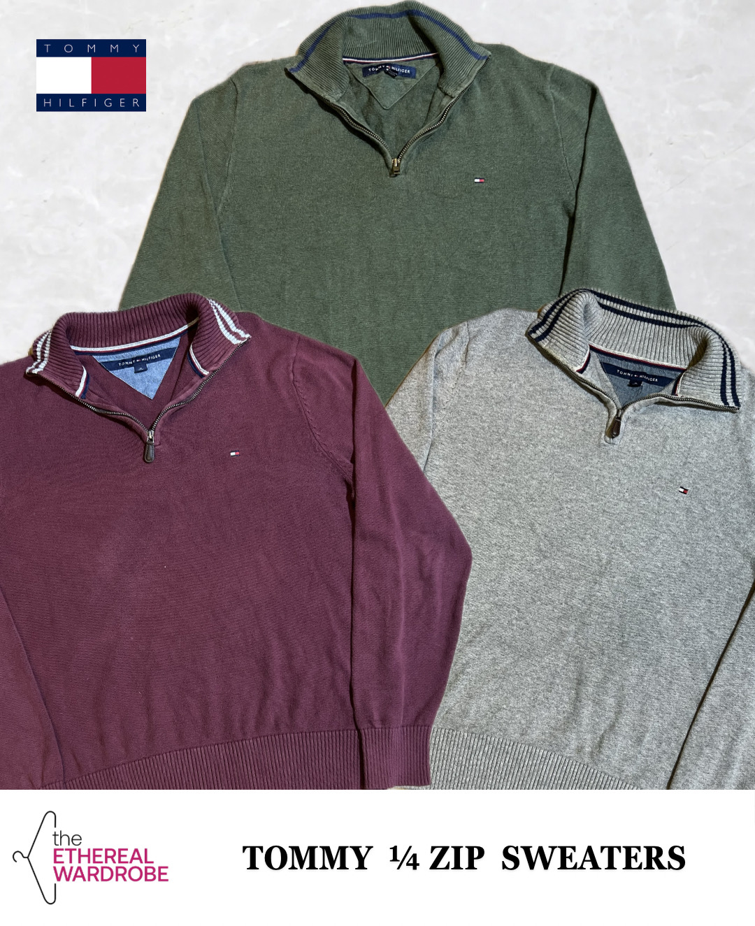 Tommy Hilfiger Quarter-Zip Sweater Pack