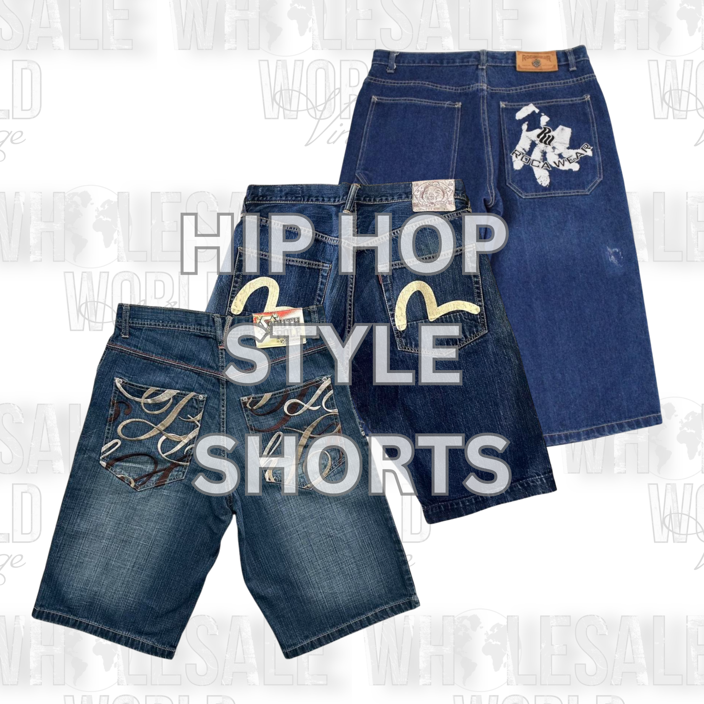 Y2K HIP HOP STYLE SHORTS - GRADE AB