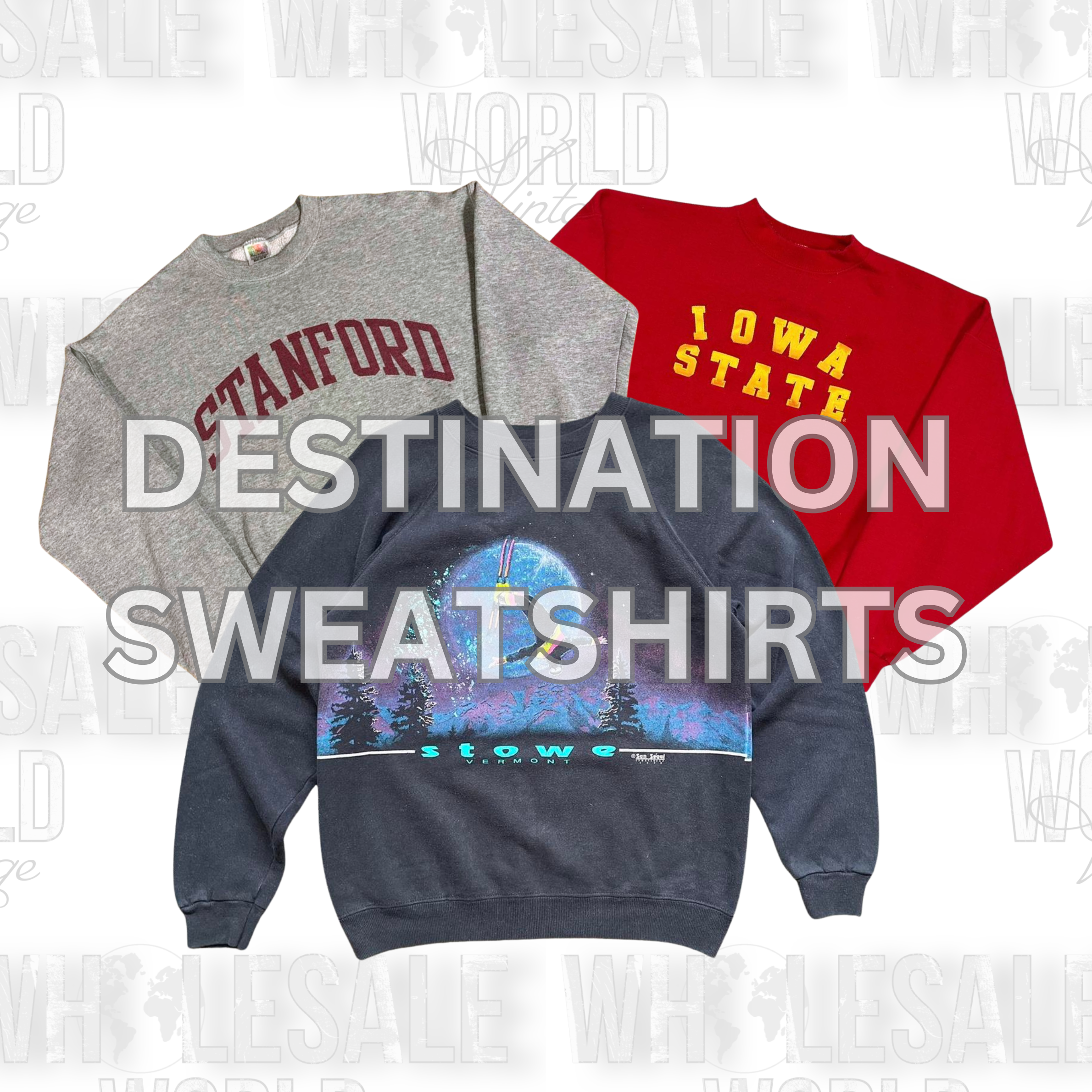 DESTINATION SWEATSHIRTS & HOODIES - GRADE AB