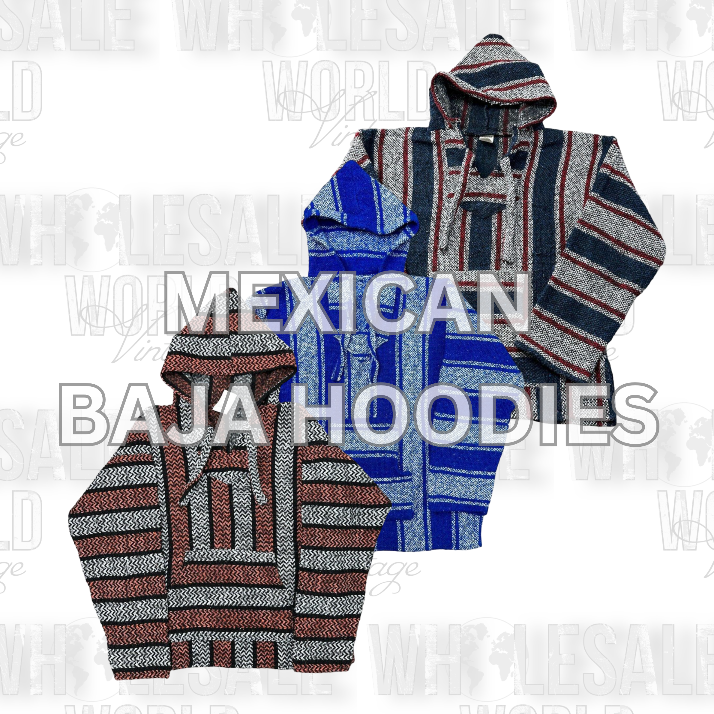 MEXICAN BAJA HOODIES - GRADE AB
