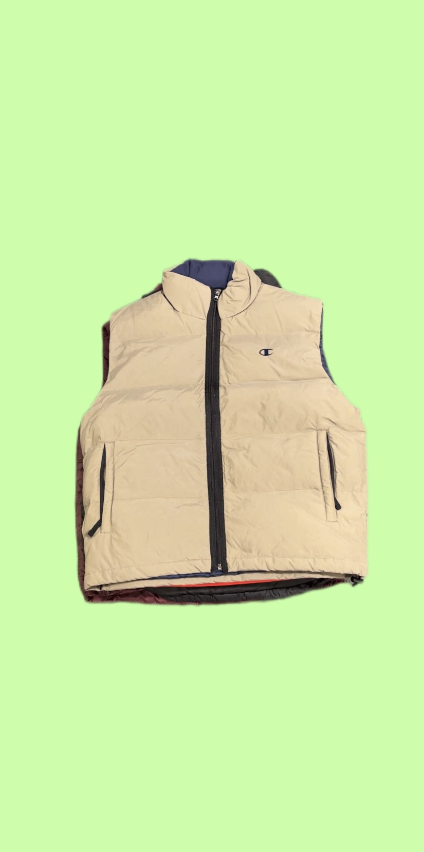 Branded puffer gilet