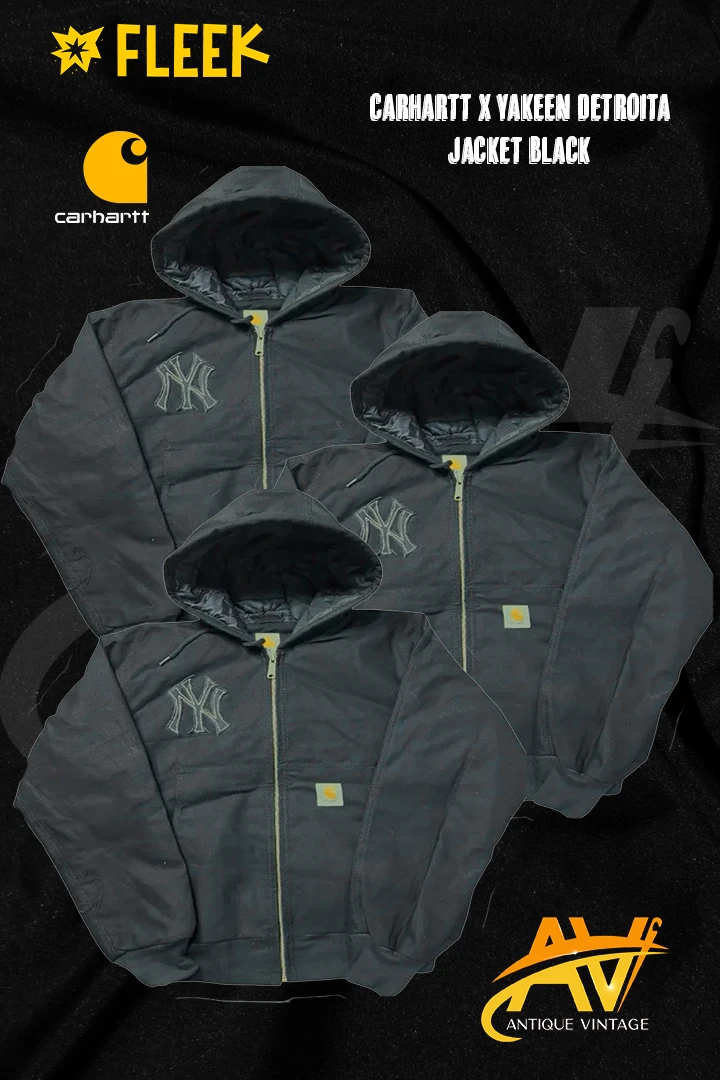 Carhartt X Yankee Rework Style Detroit Jacket Hood..