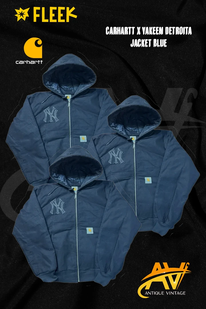 Veste à capuche bleue Carhartt X Yankee Rework Sty..