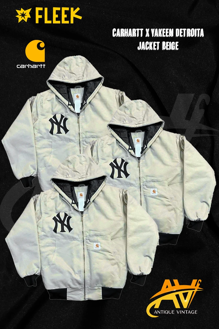 Veste à capuche beige Carhartt X Yankee Rework Sty..