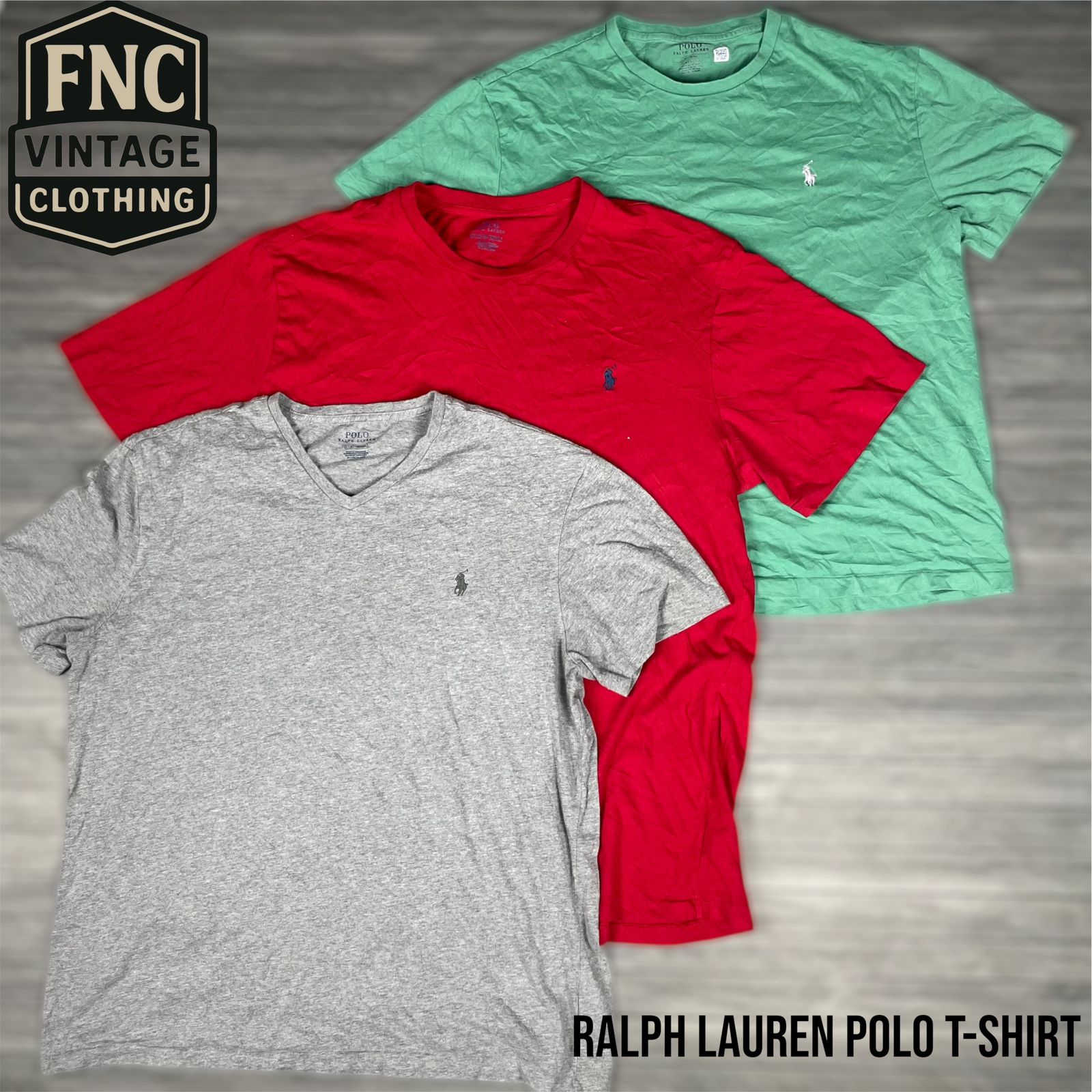 R-L Round Neck T-Shirts – Classic Basics Mix | Gra..