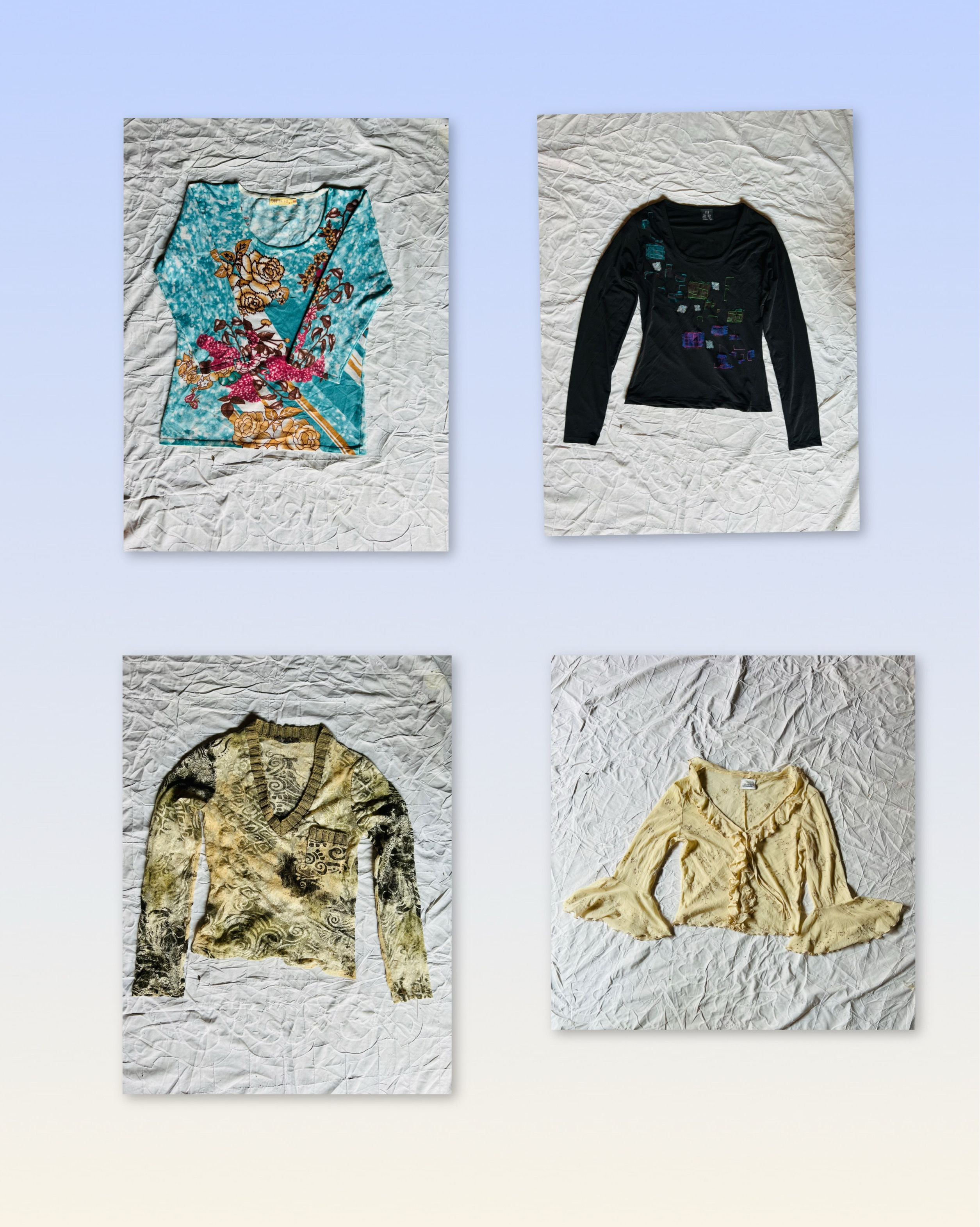 Blusa de mangas largas Y2K