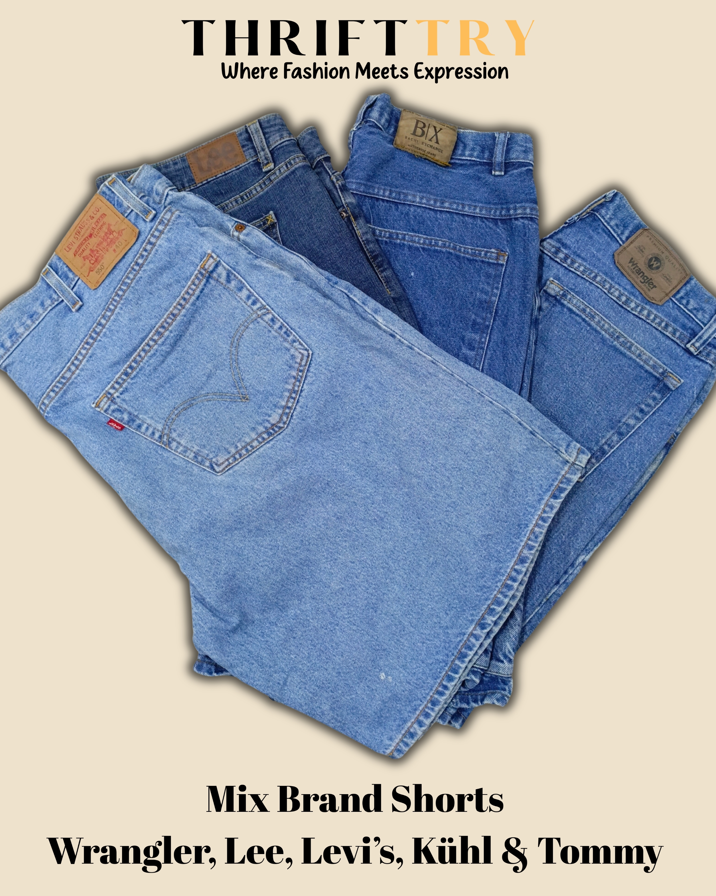 Multiples Branded Denim Shorts