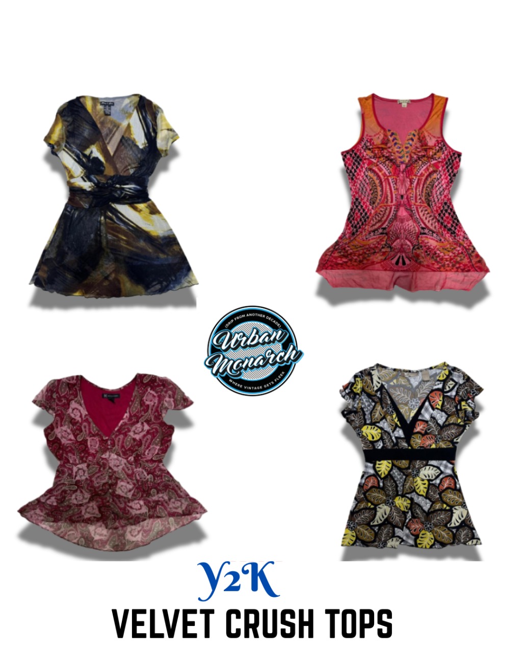 Y2K Velvet Crush Tops - UMW0022