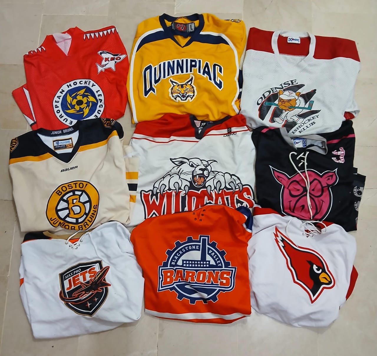Mixed Ice Hockey Jerseys Lot Random Teams European..