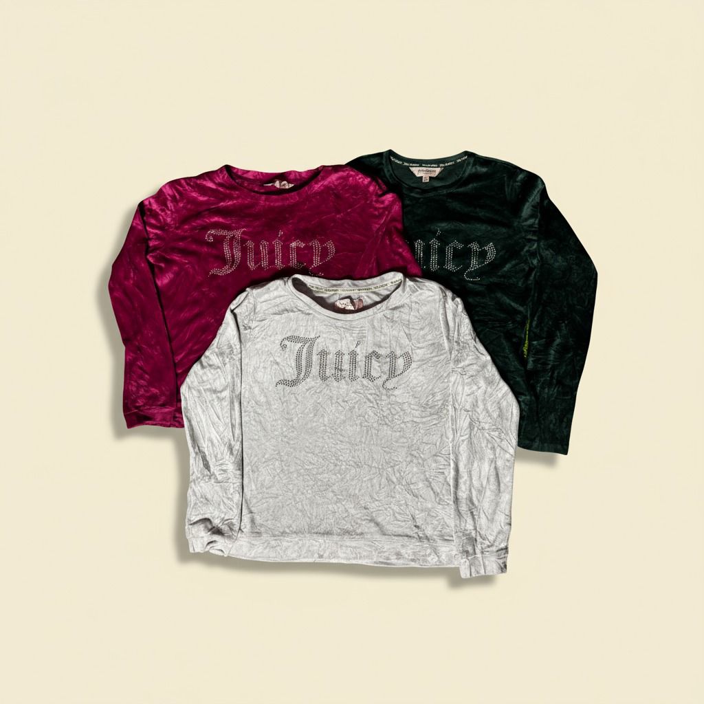 Juicy Couture Velvet Long Sleeve Tops (FF 1112 )