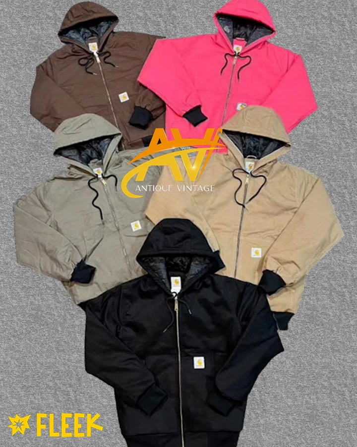 vestes à capuche Detroit de style rework en couleu..