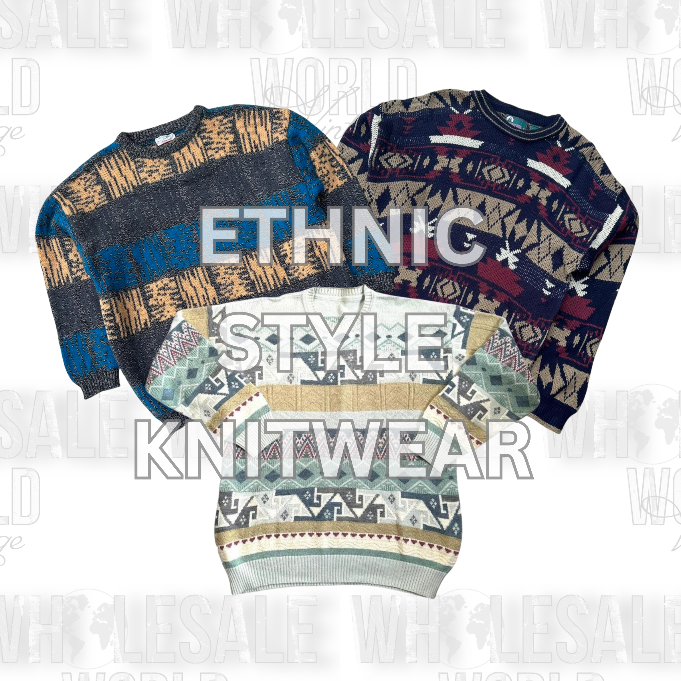 ETHNIC STYLE KNITWEAR - GRADE AB