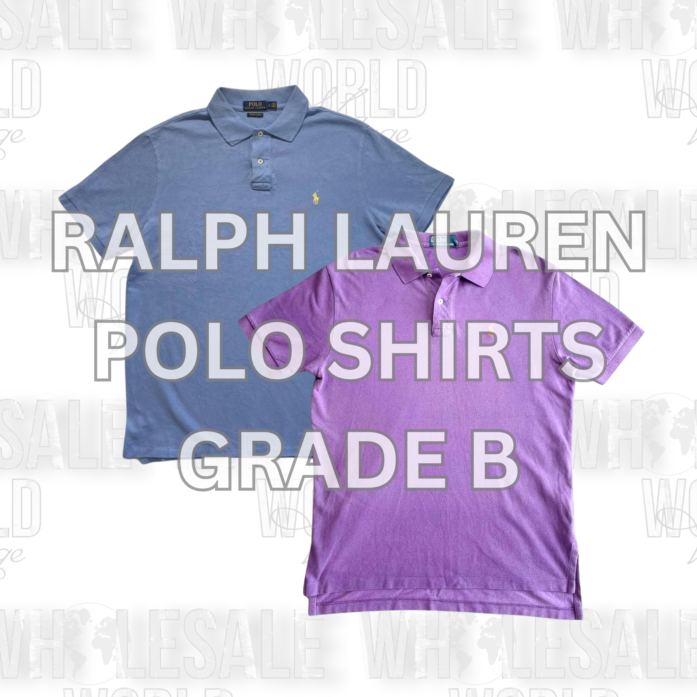 RALPH LAUREN POLO SHIRTS - GRADE B