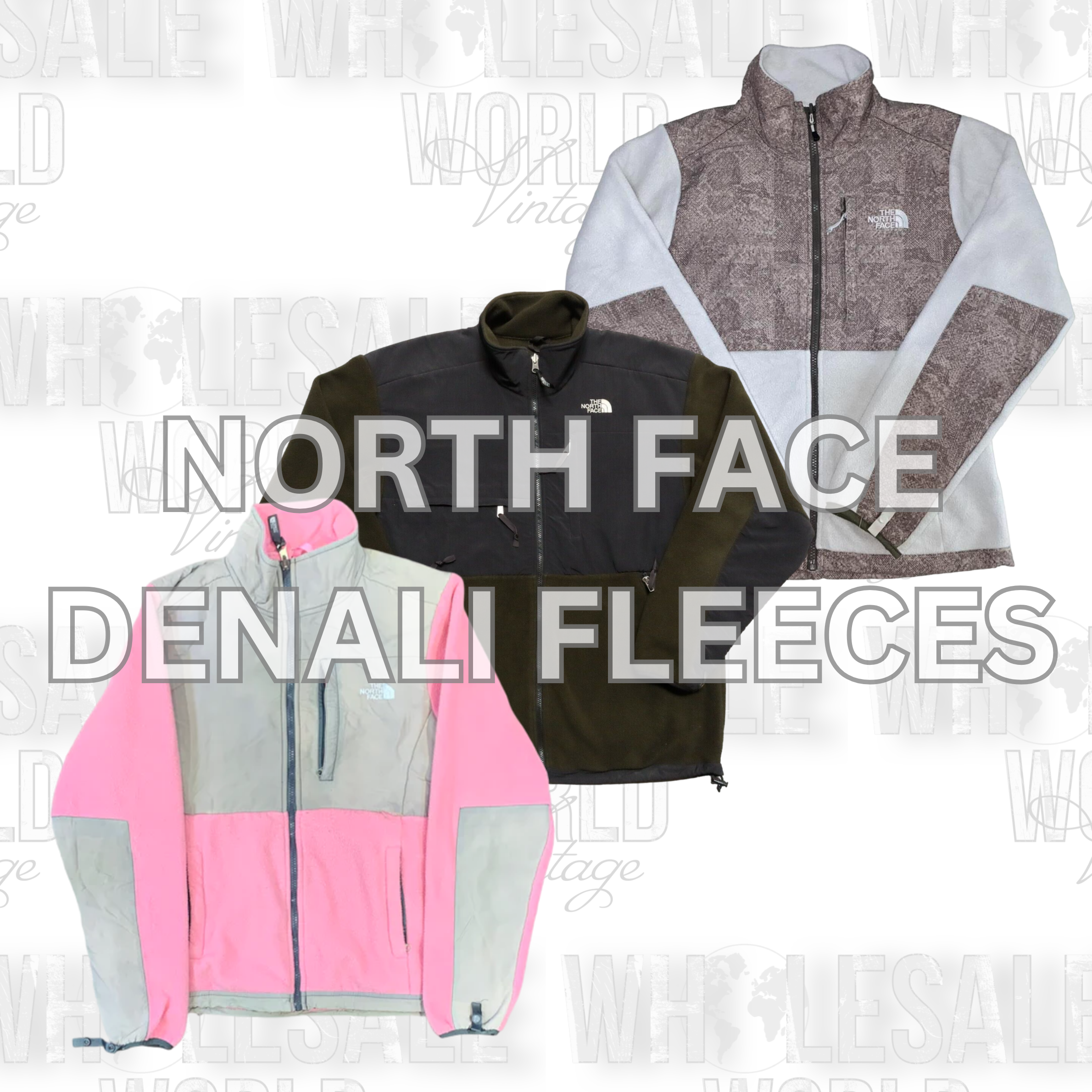 NORTH FACE DENALI FLEECES - GRADE AB