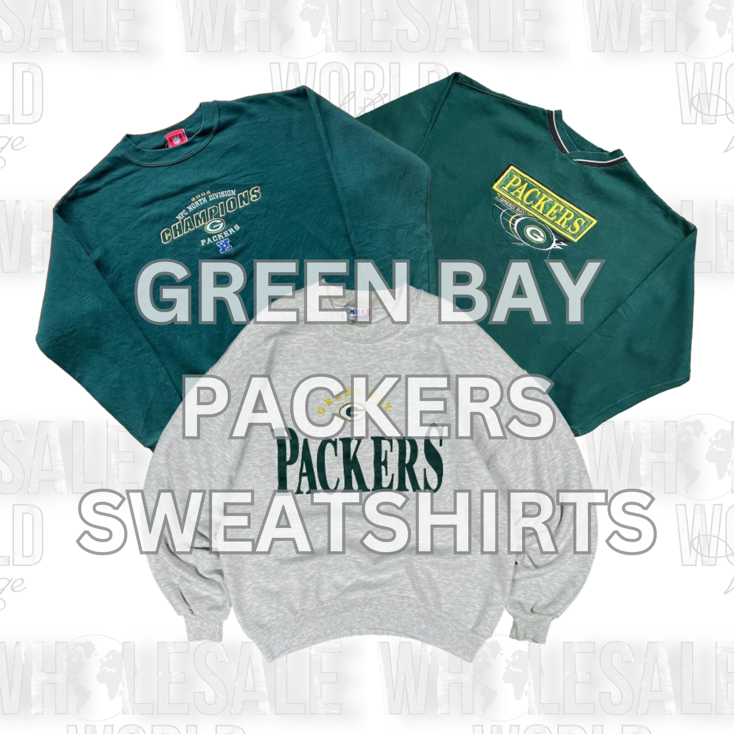 GREEN BAY PACKERS SWEATSHIRTS - GRADE AB