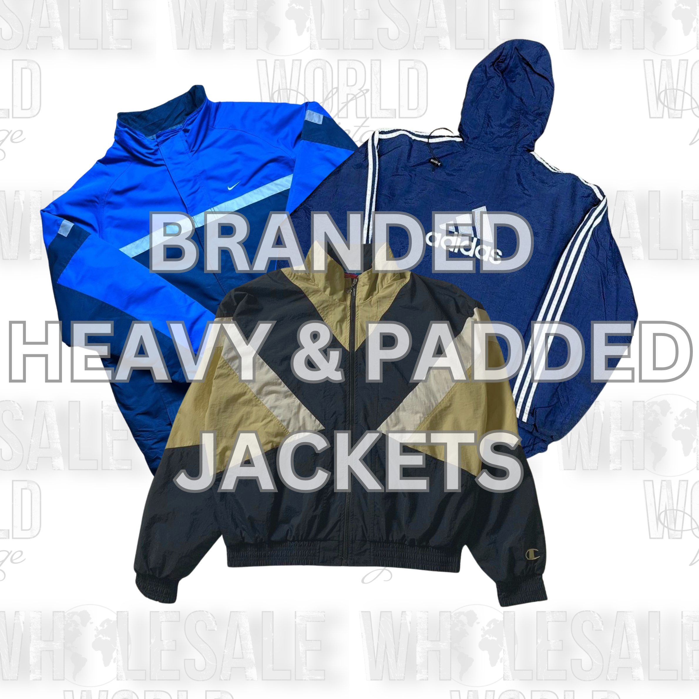 BRANDED HEAVY & PADDED JACKETS - GRADE AB