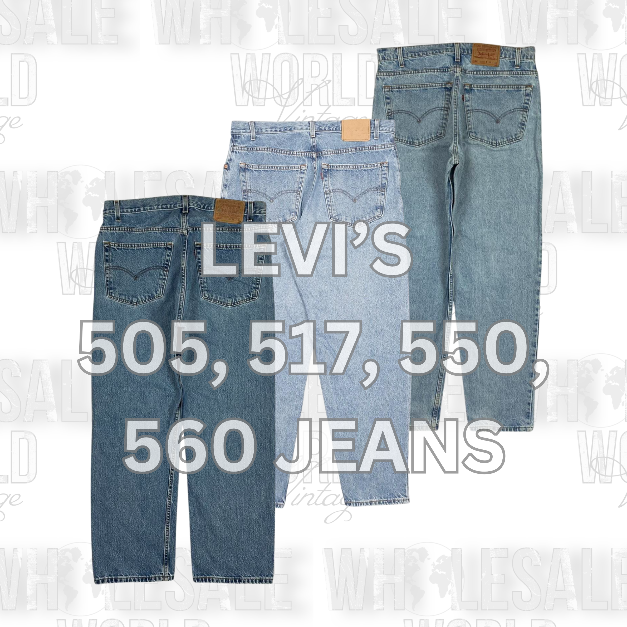 JEANS LEVI'S 505, 517, 550, 560 - GRADE A