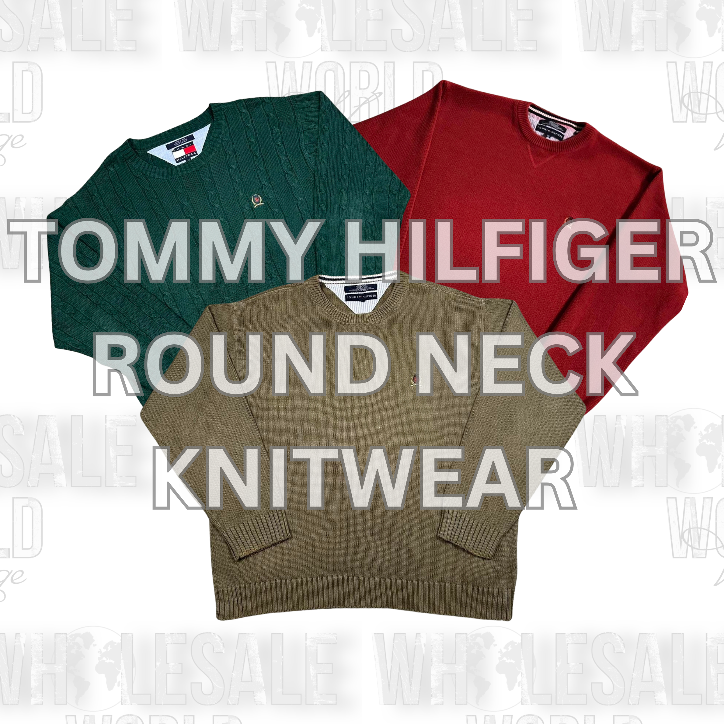 TOMMY HILFIGER CREWNECK KNITWEAR - GRADE A