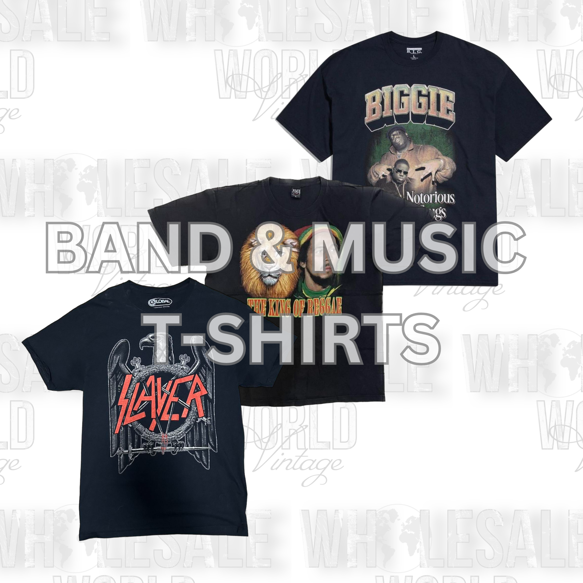 BAND & MUSIC T-SHIRTS - GRADE A