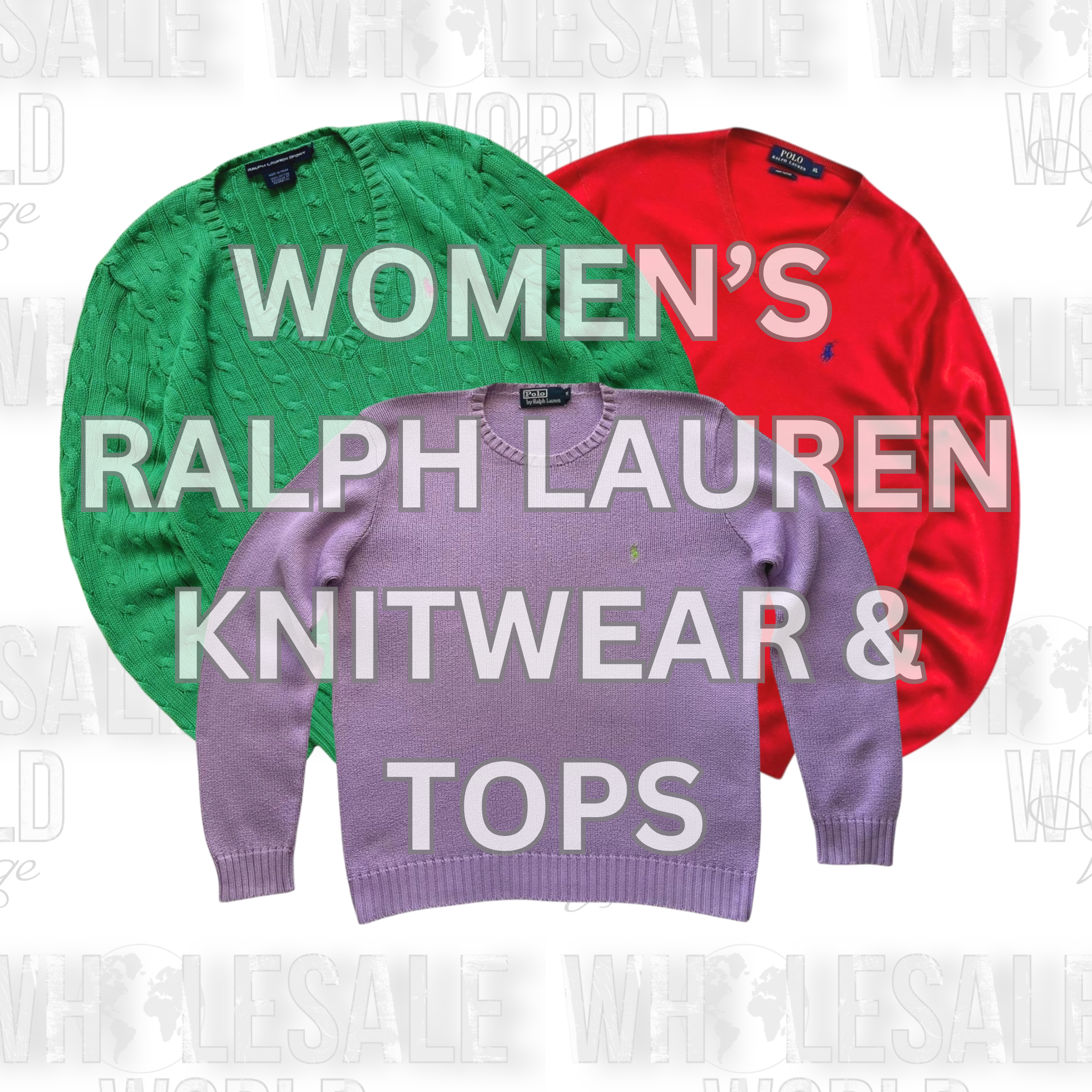 WOMEN'S RALPH LAUREN KNITWEAR & TOPS - GRADE A