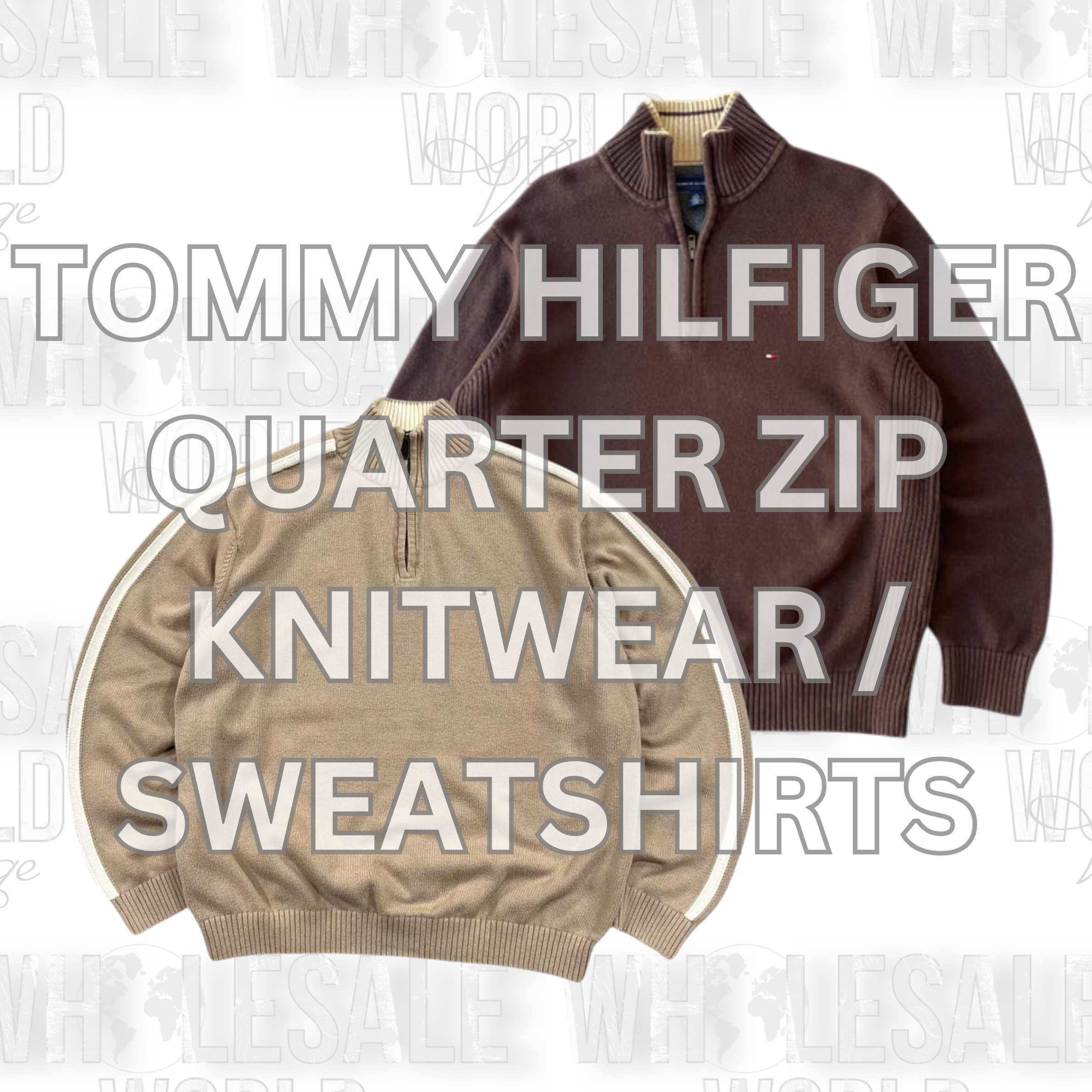 TOMMY HILFIGER PULL À COL ZIPPÉ - GRADE A