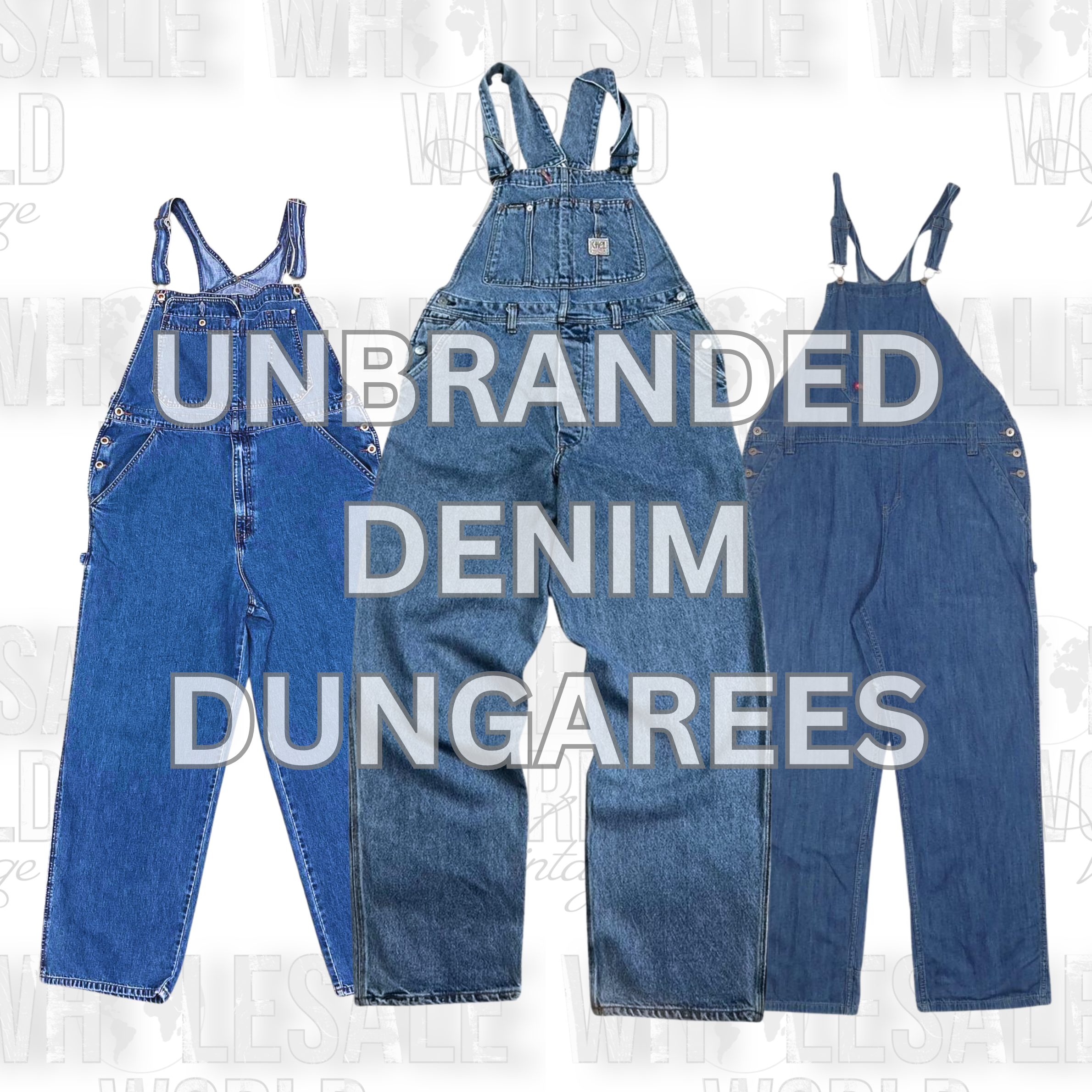 SALOPETTES EN DENIM NON MARQUÉES - GRADE A