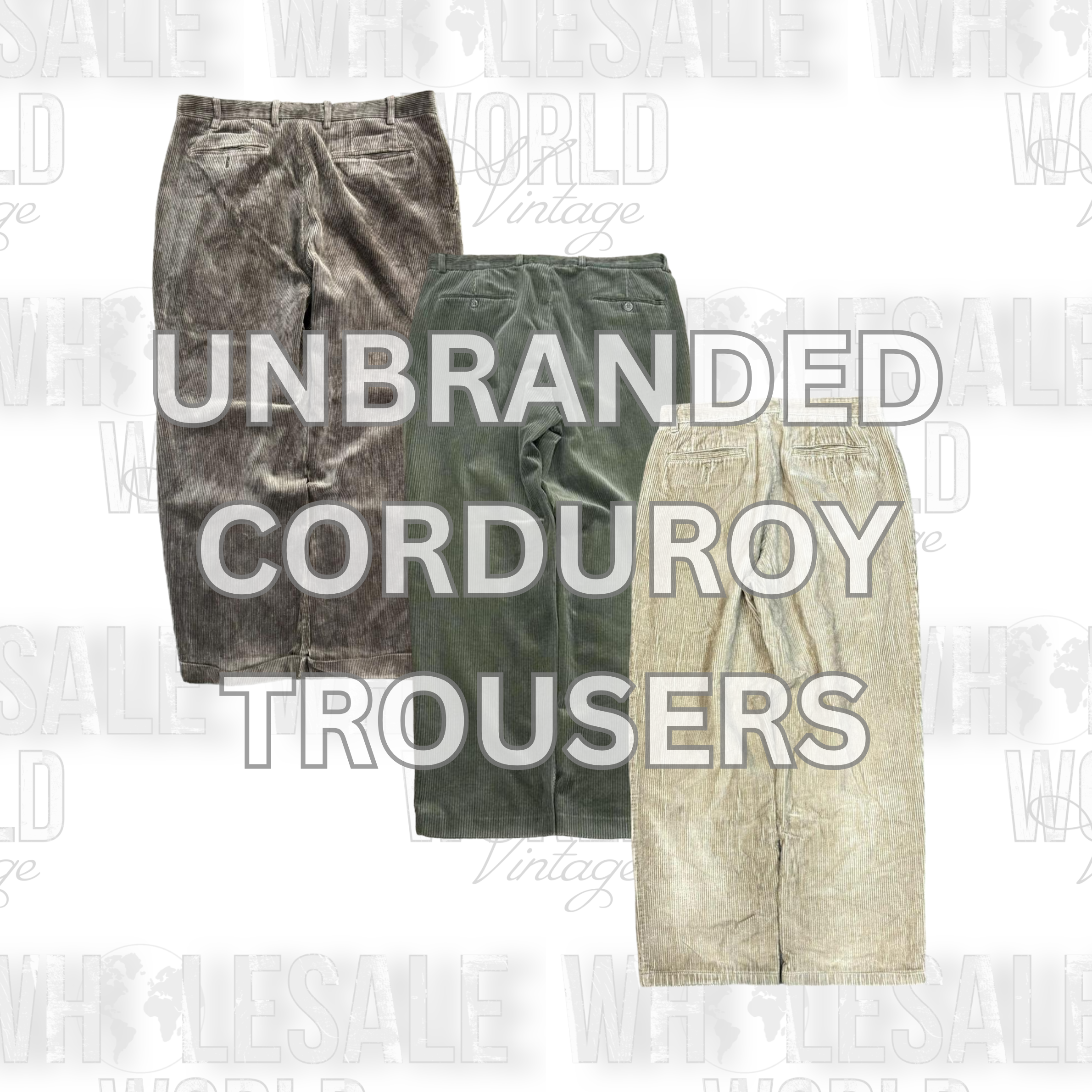 UNBRANDED CORDUROY TROUSERS - GRADE A
