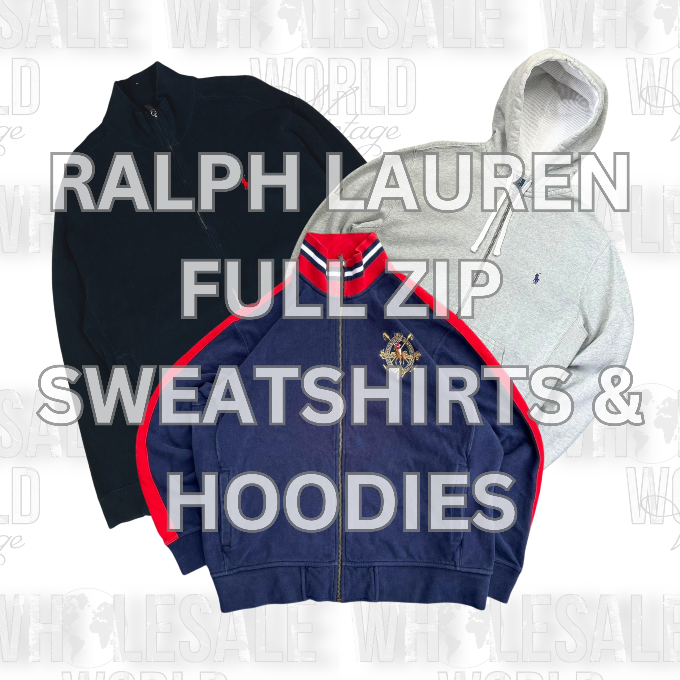 SWEATSHIRTS E MOLETOM COM ZIPER TOTAL RALPH LAUREN..