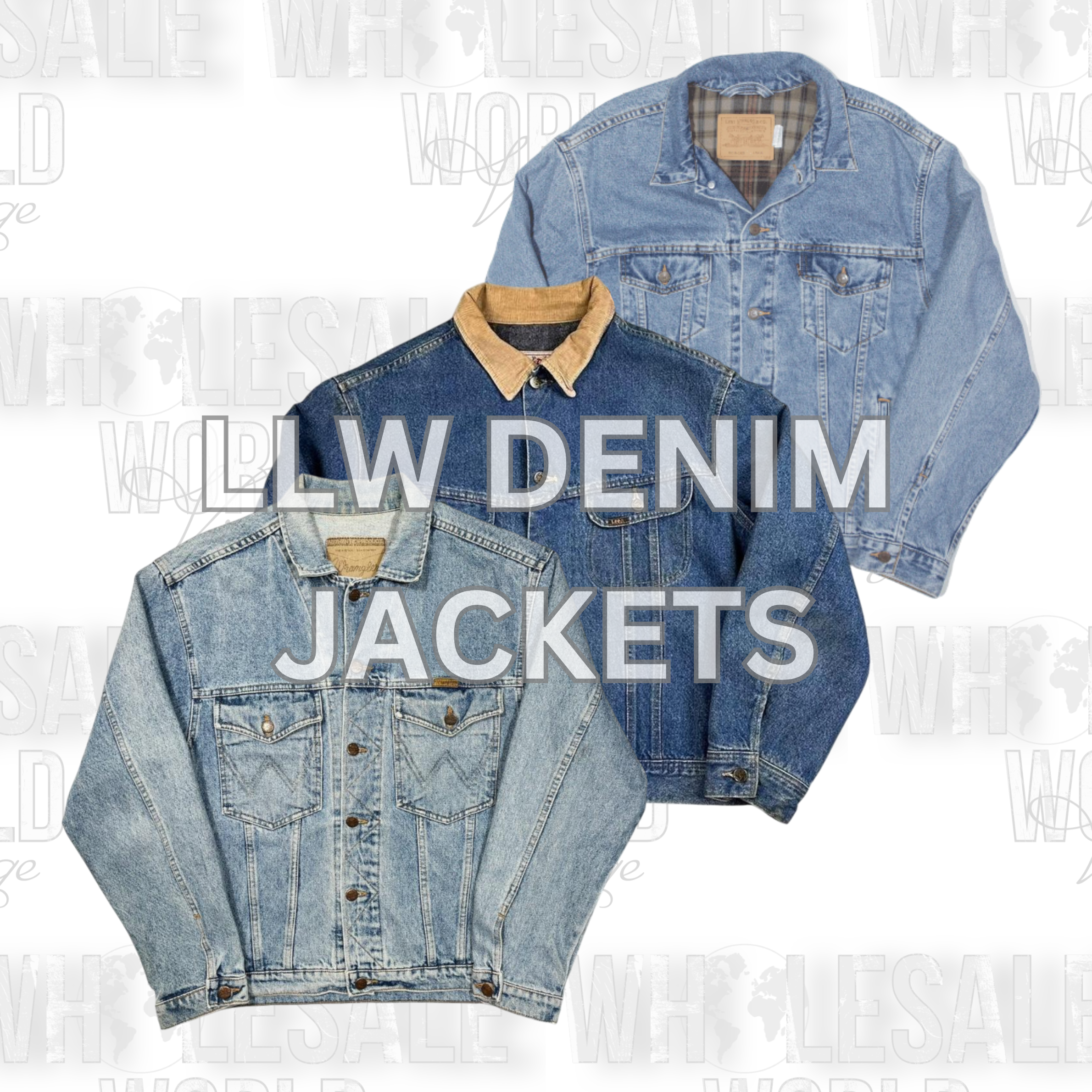 LLW (LEVI'S / LEE / WRANGLER) DENIM JACKETS - GRAD..
