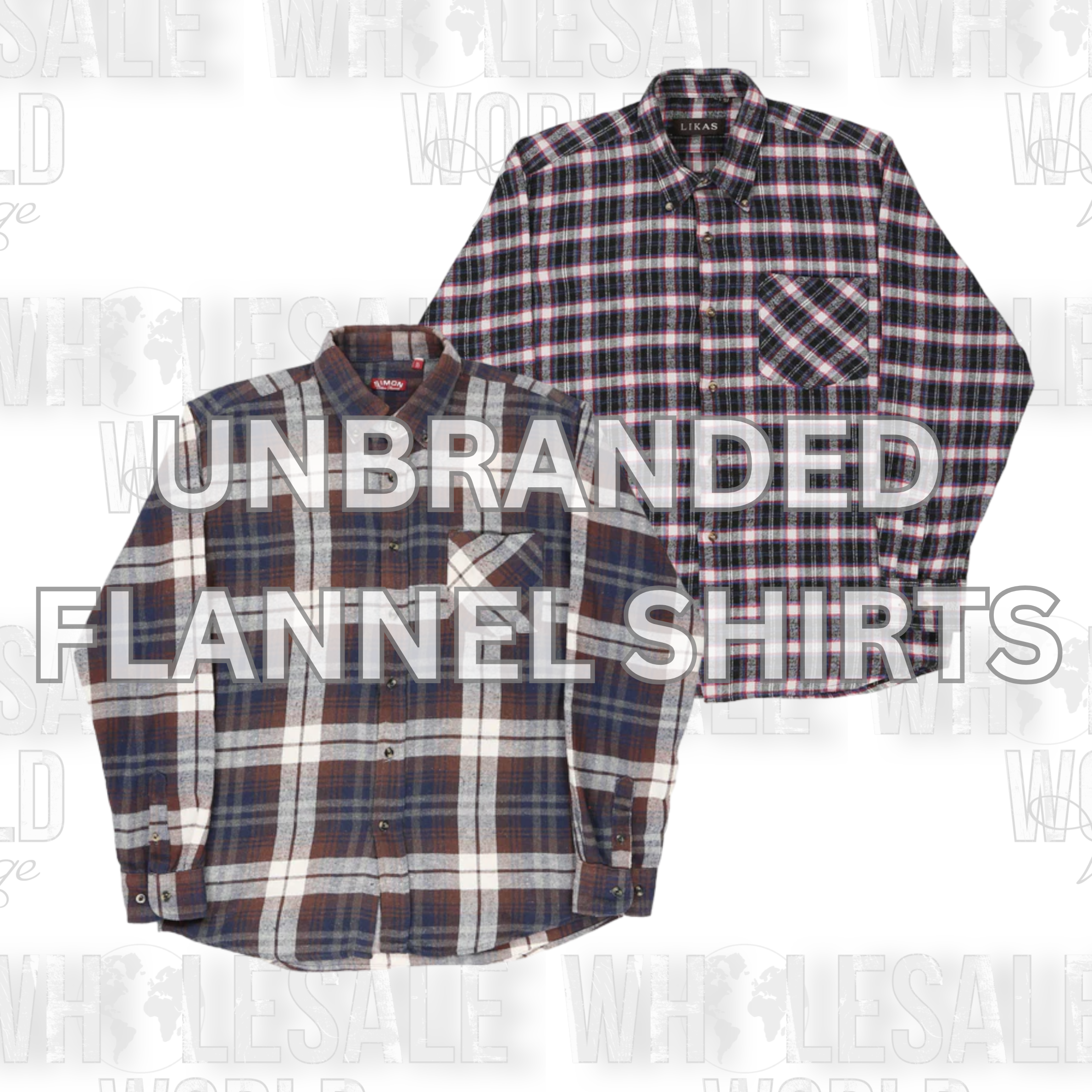 UNBRANDED FLANNEL SHIRTS - GRADE A