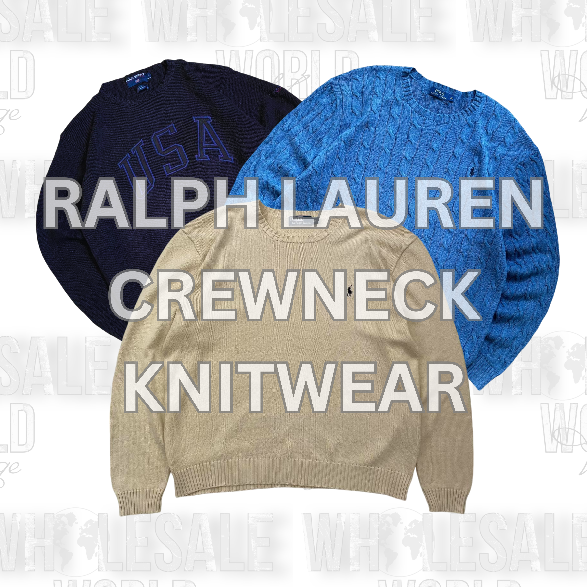 RALPH LAUREN CREWNECK KNITWEAR - GRADE A
