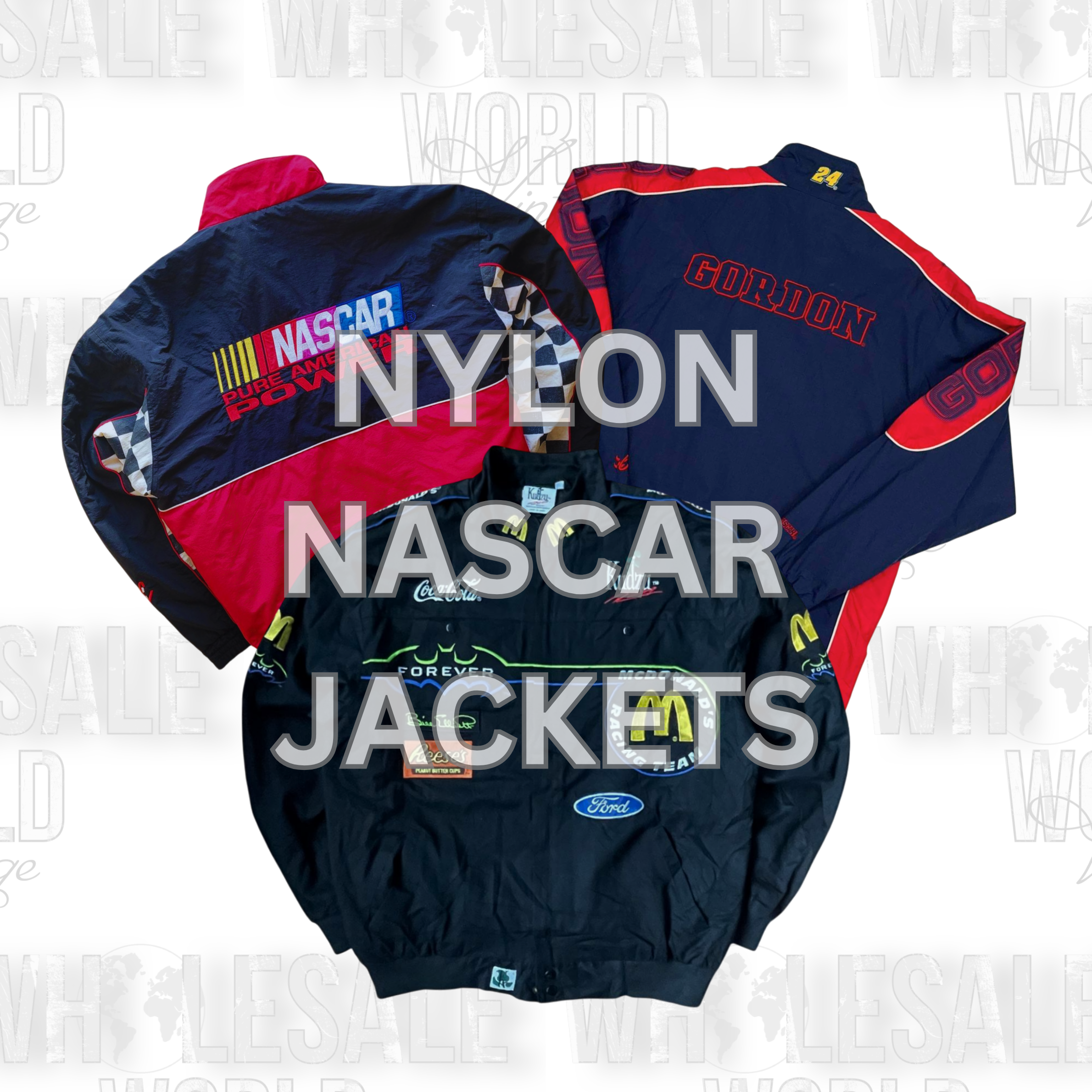 NYLON NASCAR JACKETS - GRADE A