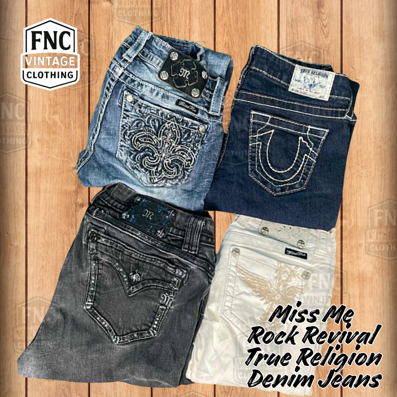 Miss Me, True Religion, Rock Revival Jeans – Y2K G..