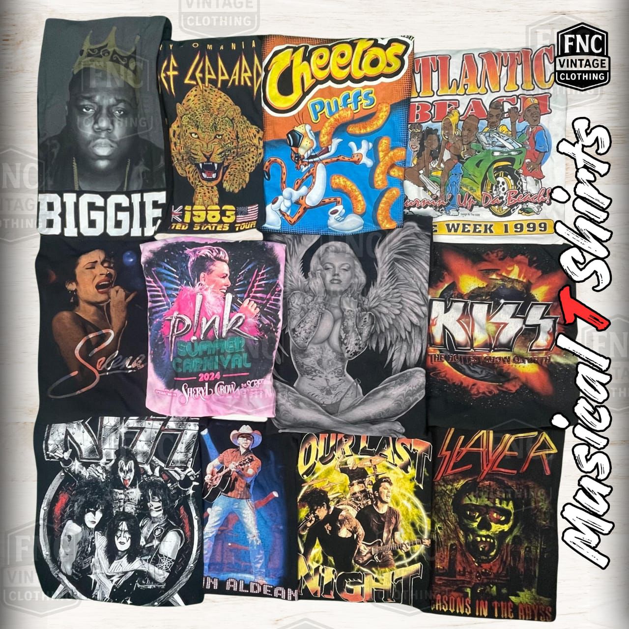 Maglietta grafica della band musicale – Stile retr..