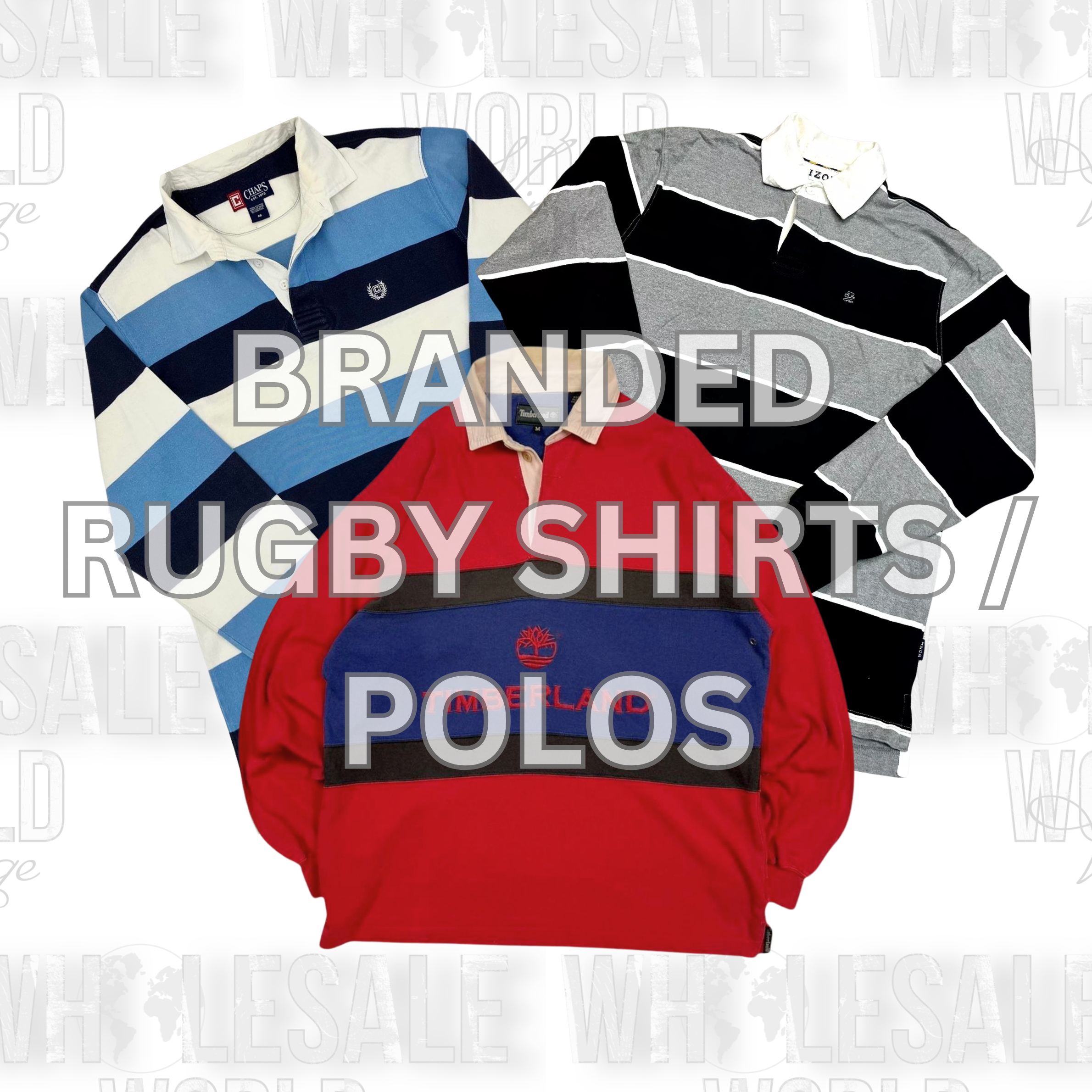 BRANDED RUGBY SHIRTS / POLOS - GRADE AB